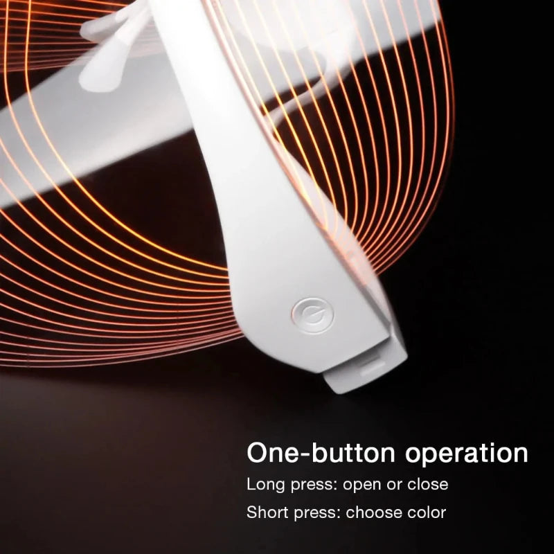 3-Color LED Light Therapy Mask – Translucent Design with Adjustable Straps 3-Color LED Light Therapy Mask – Translucent Design with Adjustable Straps