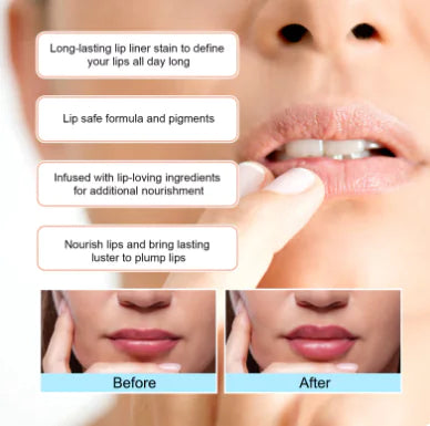 All-Day Lip Tattoo Liner 3-Color Peel Off Lip Liner