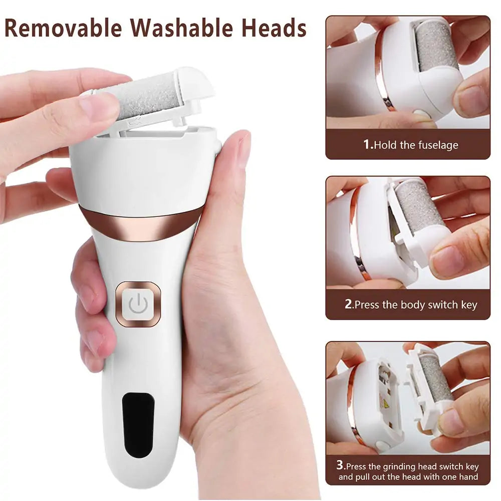 Electric Foot Callus Remover - 3 Heads Electric Foot Callus Remover - 3 Heads