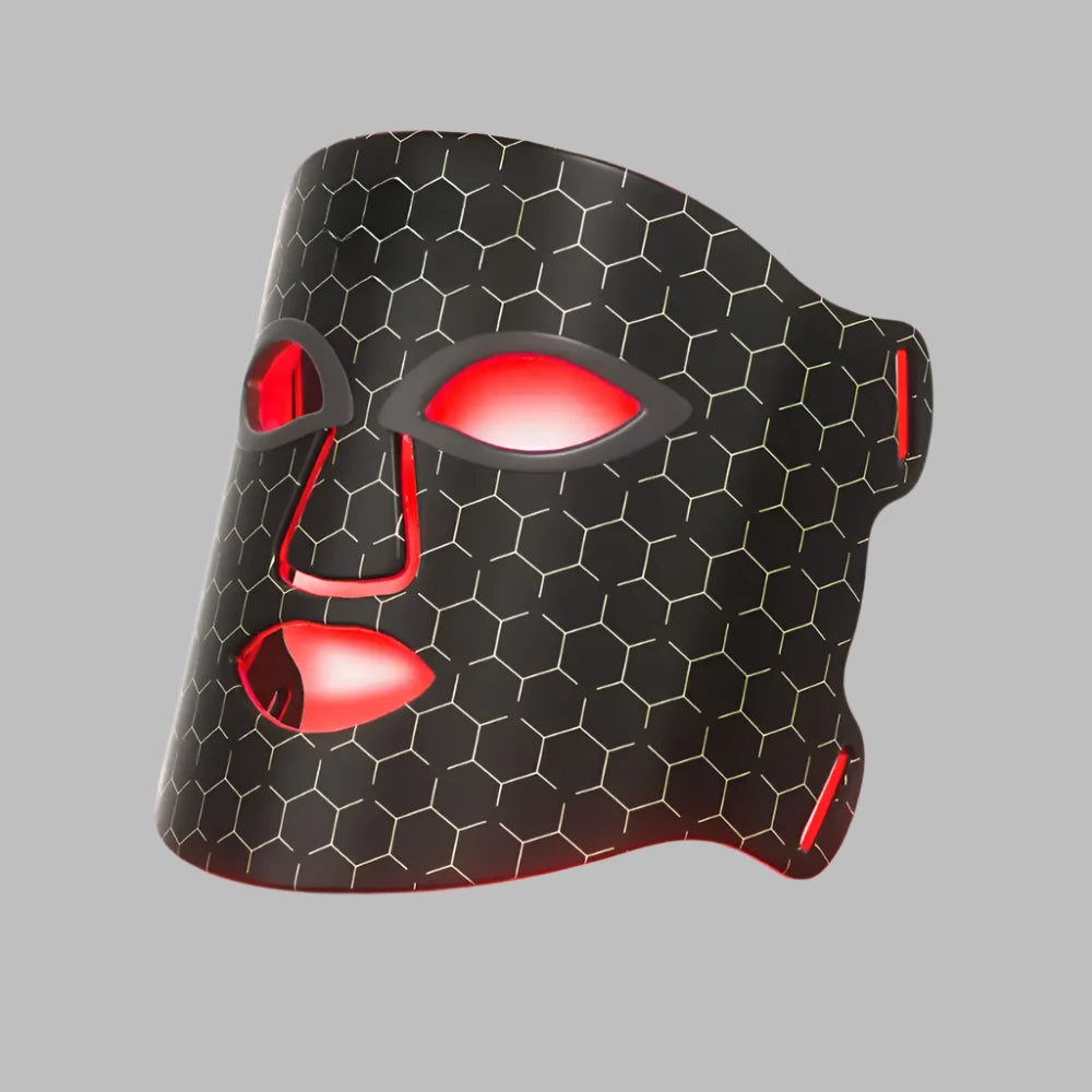 7-Color LED Light Therapy Mask – Bold Black & Red Design 7-Color LED Light Therapy Mask – Bold Black & Red Design