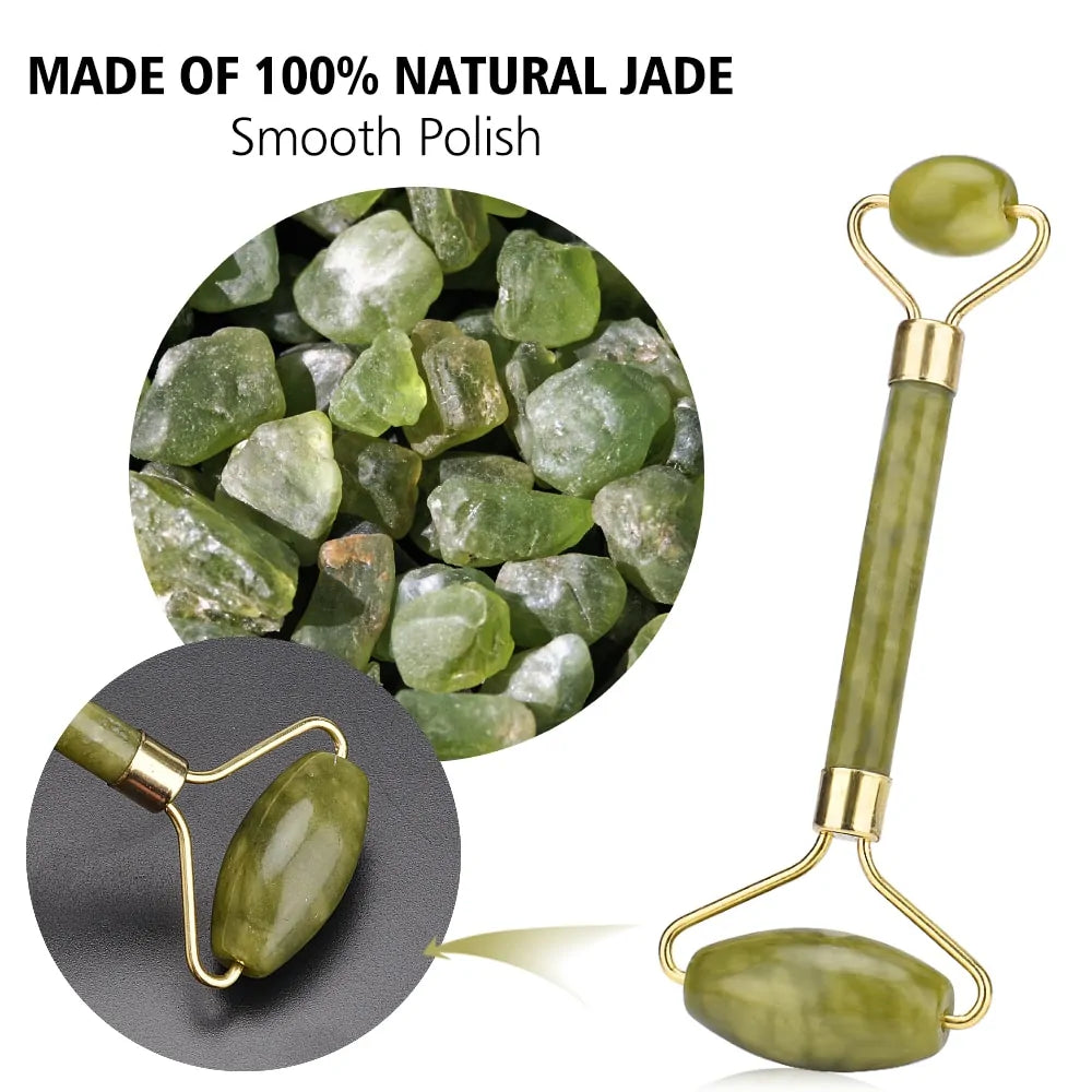 Double Head Jade Roller Jade Facial Roller