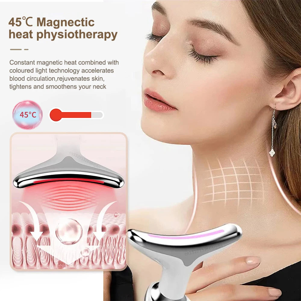 Neck Face Lifting Massager EMS Skin