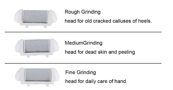 Electric Foot Callus Remover - 3 Heads