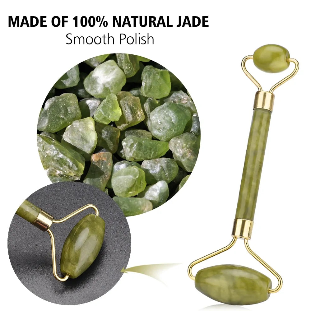 Double Head Jade Facial Massage Roller